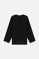 RTA Kash Black Barbwire Long Sleeve Tee at Gravity NYC